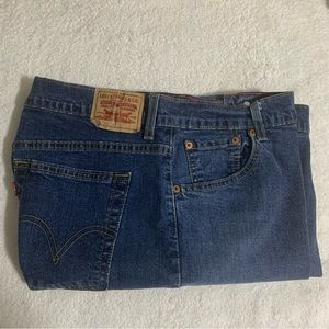 Levi's 550 Womens Jeans 16M Blue Denim Relaxed Bootcut Mid Rise Medium‎ Wash